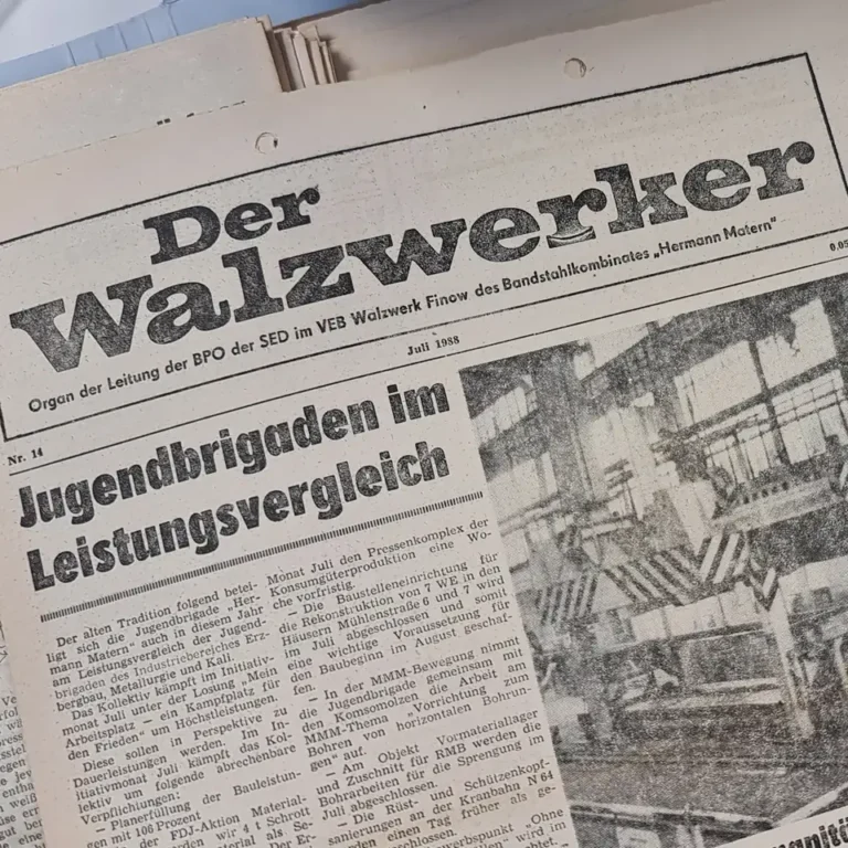 Ausgaben der Betriebszeitung: Der Walzwerker des VEB Walzwerk Eberswalde-Finow